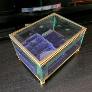 Vintage Jewelry glass box